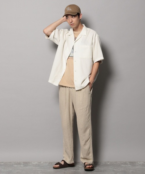 BAYFLOW（ベイフロー） パンツ 「リネン＆レーヨン」リラックス
