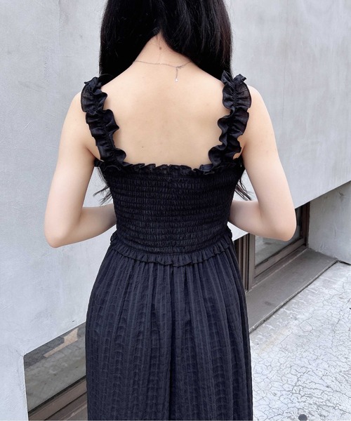 INGNI（イング） ワンピース フリルシアーシャーリングワンピース