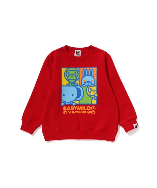 A BATHING APE（アベイシングエイプ） トレーナー COLOR MILO FRIENDS