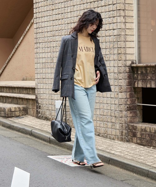 MICA&DEAL（マイカアンドディール） tシャツ 半袖 MARCIA”ヘムラウンド