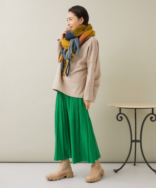 「KATHARINE ROSS」 「palm RICHE」ニットスカート MEDIUM ブラック レディース