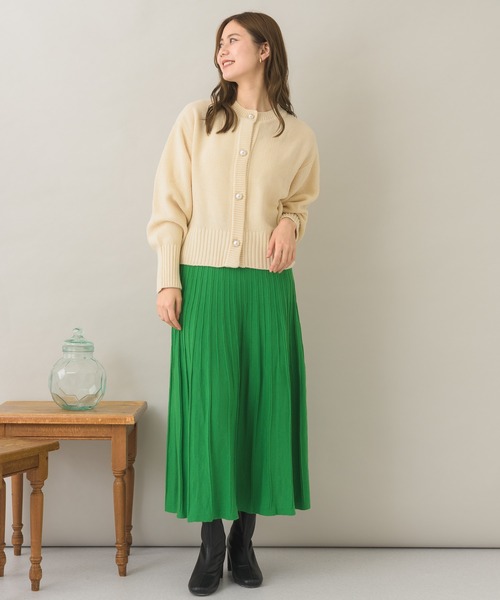 「KATHARINE ROSS」 「palm RICHE」ニットスカート MEDIUM ブラック レディース