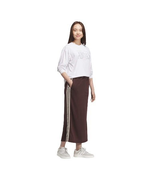 adidas（アディダス） ロング スカート スリーストライプス DK アイ