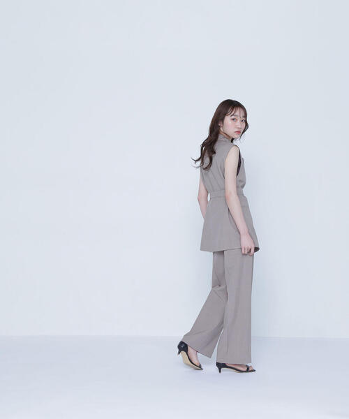「NATURAL BEAUTY BASIC」 ベスト SMALL ネイビー レディース