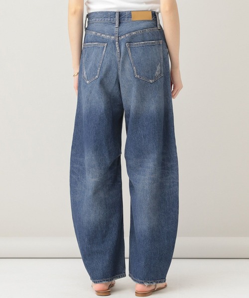 「Curensology」 ダメージ加工デニムパンツ 38 ブルー レディース