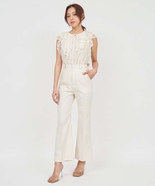 「ROYAL PARTY」 半袖ブラウス FREE オフホワイト レディース_画像2