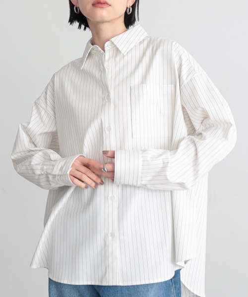 for/c（フォーシー） ブラウス シャツ 「新色追加」ストレッチオーバー