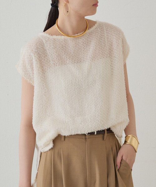 Loungedress バイカラーフレンチブラウス Loungedress バイカラーフレンチブラウス Loungedress バイ