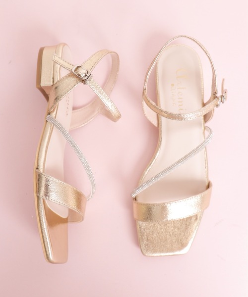 「artemis by DIANA」 フラットサンダル L ゴールド レディース_画像7