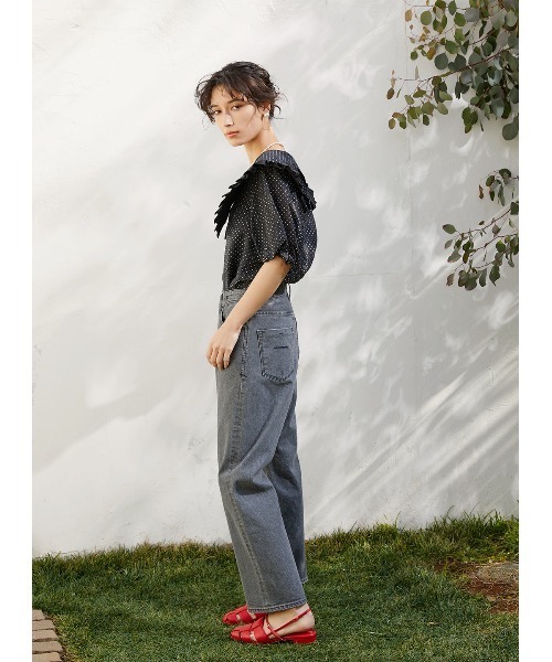 「COEL」 半袖ブラウス FREE ブラック レディース_画像4