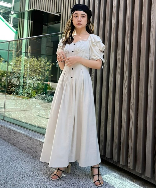 「SNIDEL」 半袖ワンピース 0 ブラック レディース_画像4