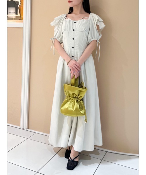 「SNIDEL」 半袖ワンピース 0 ブラック レディース_画像7