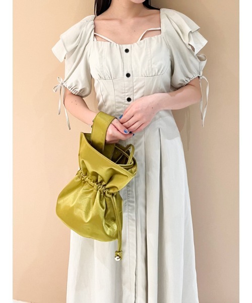 「SNIDEL」 半袖ワンピース 0 ブラック レディース_画像9