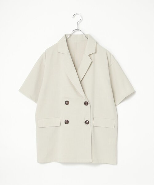 「notch.」 テーラードジャケット M オフホワイト レディース_画像2