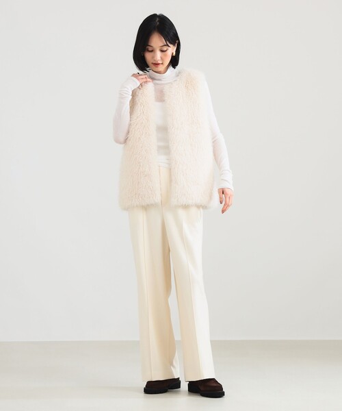 Demi-Luxe BEAMS（デミルクス ビームス） パンツ ウールライク