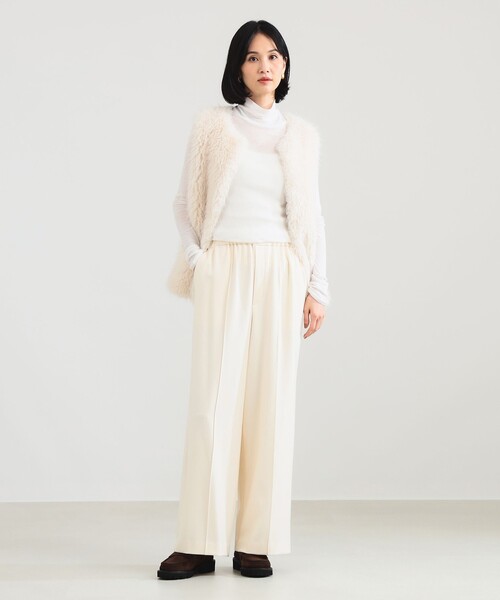 Demi-Luxe BEAMS（デミルクス ビームス） パンツ ウールライク