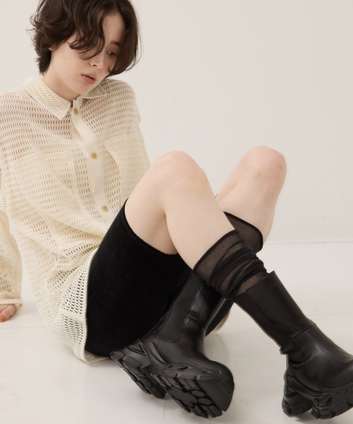 【STUDIOUS/ステュディオス】サイドゴアブーツ/厚底/美脚/ロングブーツ STUDIOUS（ステュディオス）の「【STUDIOUS/ステュディオス