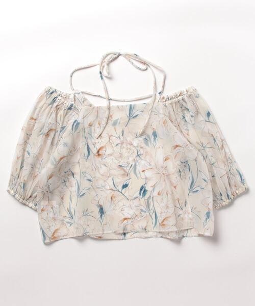 「EIMY ISTOIRE」 半袖ブラウス FREE アイボリー レディース_画像2