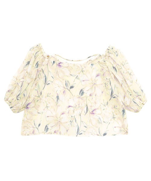 「EIMY ISTOIRE」 半袖ブラウス FREE アイボリー レディース_画像7