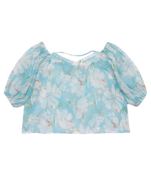 「EIMY ISTOIRE」 半袖ブラウス FREE アイボリー レディース_画像8