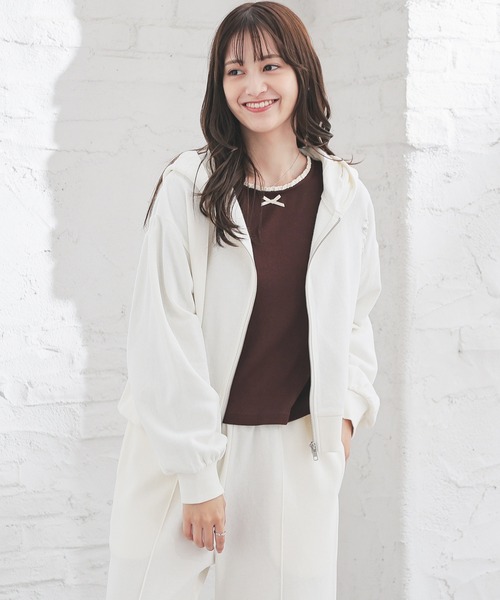 Honeys（ハニーズ） パーカー ダメージパーカー レディース : ZOZOTOWN