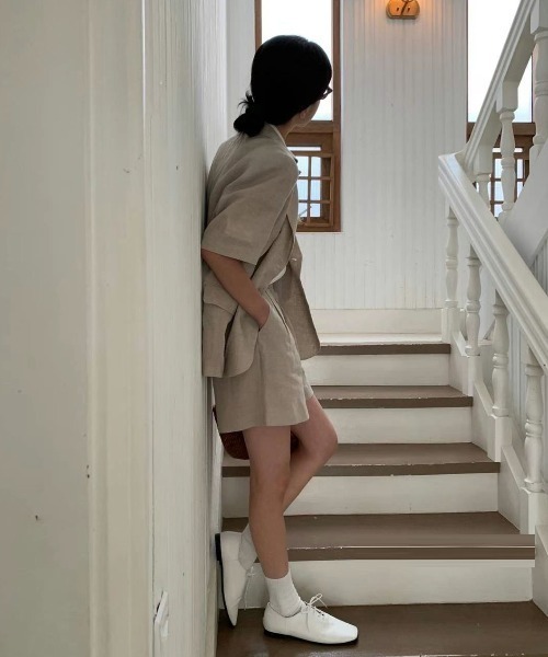 「GEMEDA」 セットアップ M アイボリー レディース_画像8