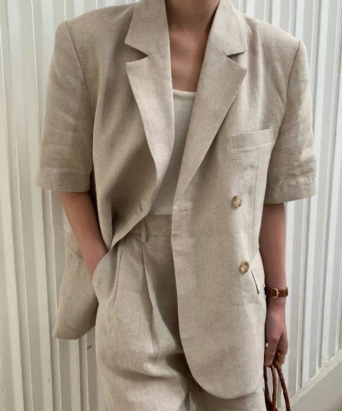 「GEMEDA」 セットアップ M アイボリー レディース_画像9