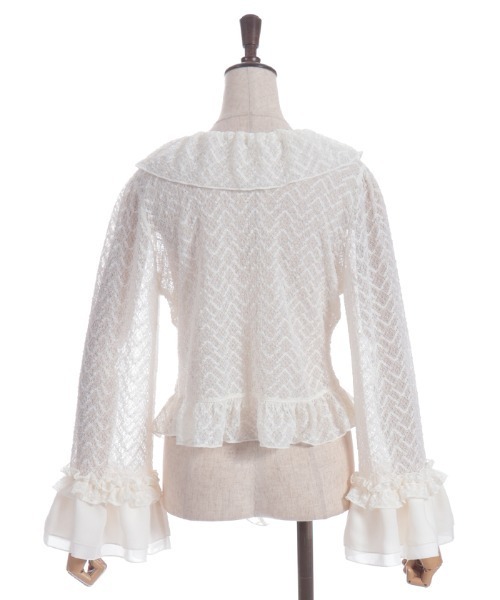 axes femme（アクシーズ ファム） カーディガン カットレースボレロ