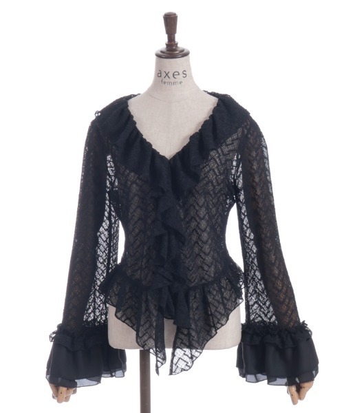 LAMNEKO８８★axes femmeボレロ&amp;ドッキングワンピ Lace Frill Knit Bolero – axes femme from JAPAN