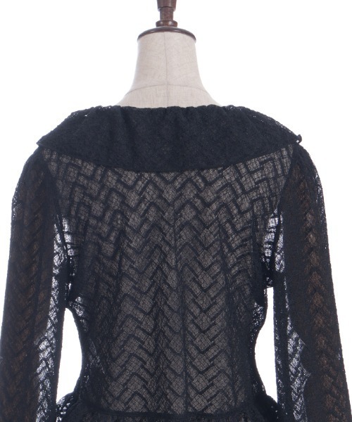 axes femme（アクシーズ ファム） カーディガン カットレースボレロ