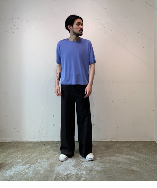 「crepuscule」 半袖ニット FREE ホワイト メンズ_画像2