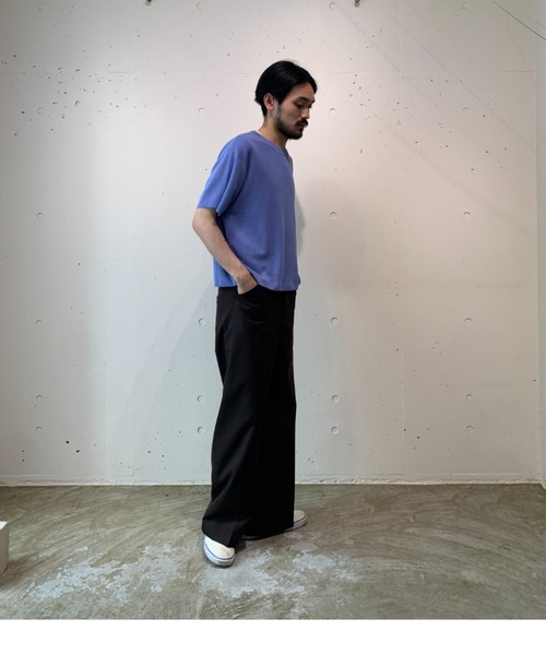 「crepuscule」 半袖ニット FREE ホワイト メンズ_画像3