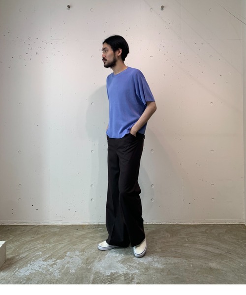 「crepuscule」 半袖ニット FREE ホワイト メンズ_画像4