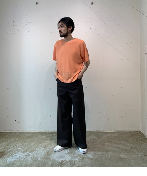 「crepuscule」 半袖ニット FREE ホワイト メンズ_画像5