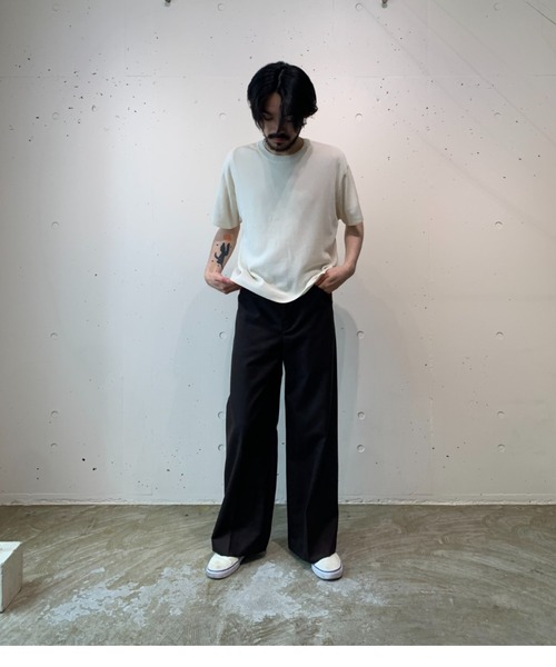 「crepuscule」 半袖ニット FREE ホワイト メンズ_画像7