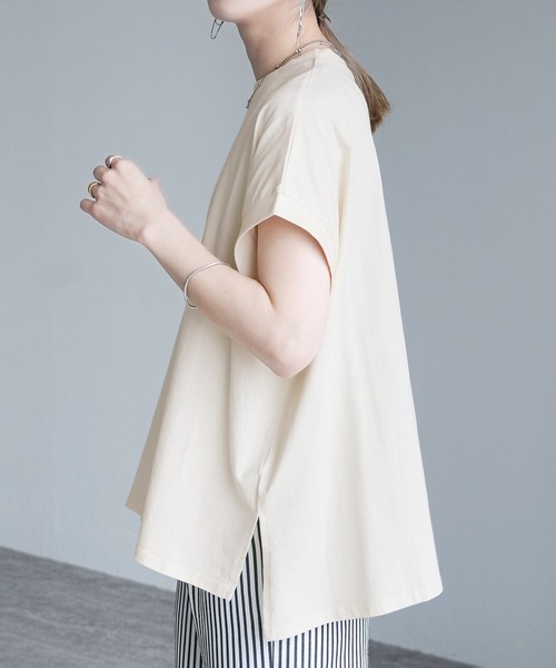 「reca」 半袖Tシャツ M アイボリー レディース_画像2