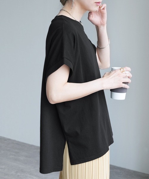 「reca」 半袖Tシャツ M アイボリー レディース_画像3