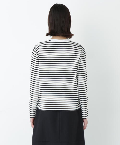 human woman（ヒューマンウーマン） tシャツ ボーダーロングスリーブT