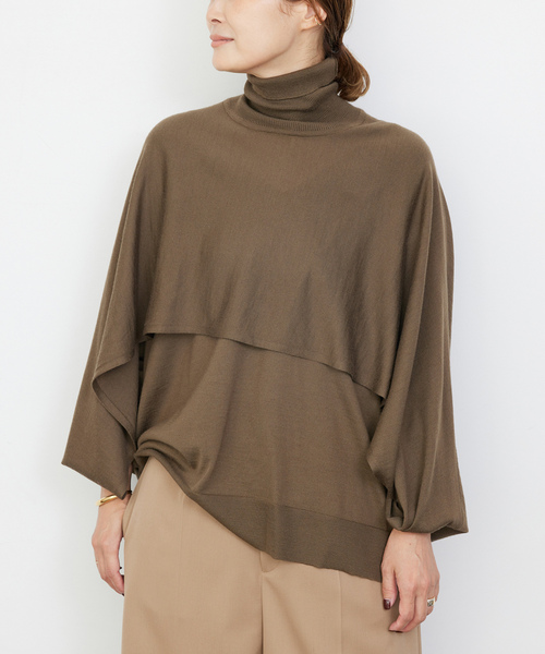 「Deuxieme Classe」 タートルネックニット FREE ブラウン レディース_画像7