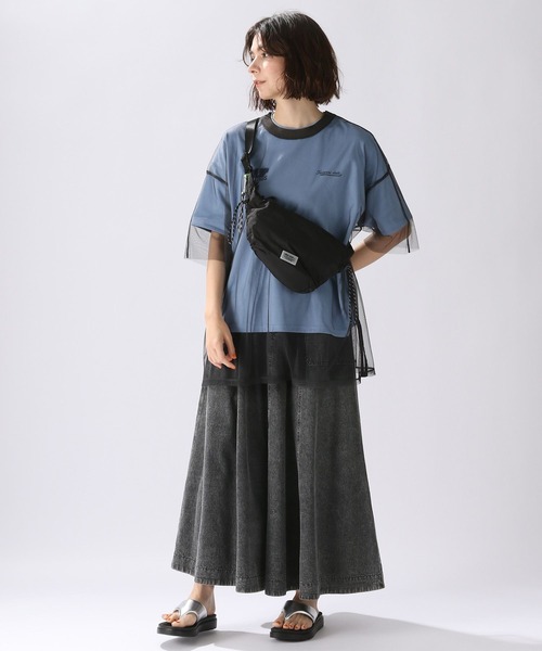 「niko and...」 半袖Tシャツ FREE チャコール レディース_画像3