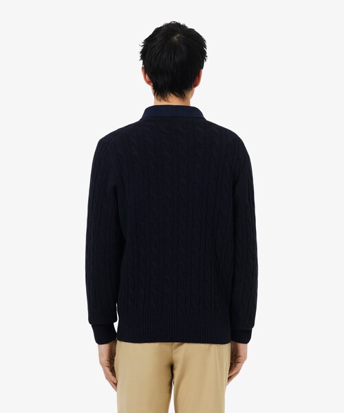 LACOSTE（ラコステ） セーター ニット ミドルゲージ ウールケーブル