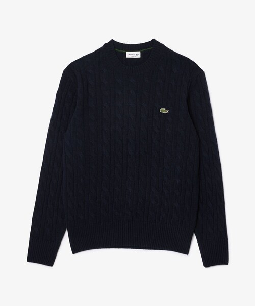 LACOSTE（ラコステ） セーター ニット ミドルゲージ ウールケーブル