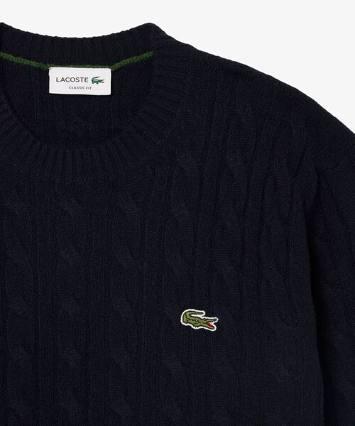 LACOSTE（ラコステ） セーター ニット ミドルゲージ ウールケーブル