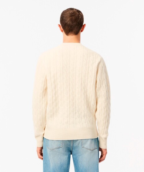 LACOSTE（ラコステ） セーター ニット ミドルゲージ ウールケーブル