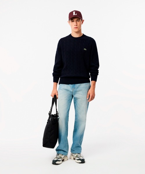LACOSTE（ラコステ） セーター ニット ミドルゲージ ウールケーブル