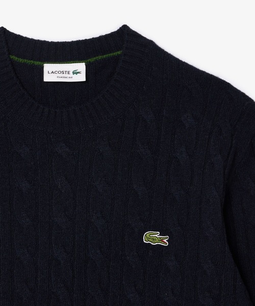 LACOSTE（ラコステ） セーター ニット ミドルゲージ ウールケーブル