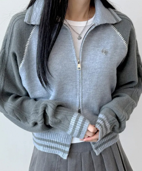 DOLCE&GABBANA グレーニット セーター ラグランスリーブ 48 DOLCE