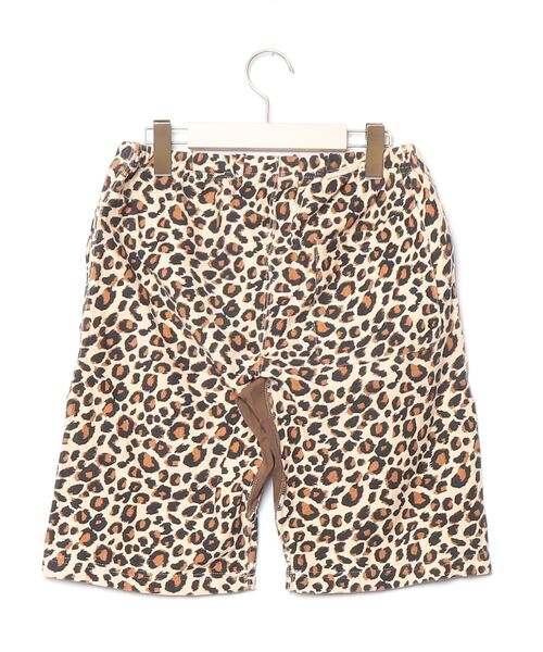 「Champion」 レオパードショートパンツ M ベージュ メンズ_画像2