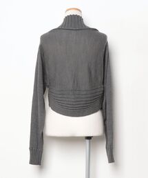 「TRUNK」 ニットボレロ「HIROKO KOSHINOコラボ」 38 グレー レディースの画像2