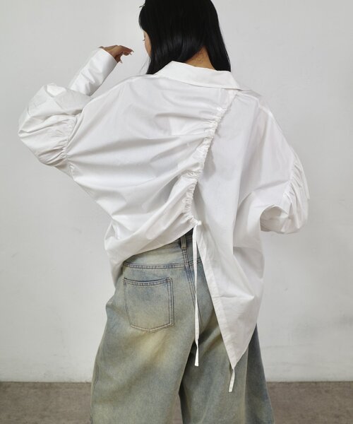 「Six M」 長袖シャツ FREE サックスブルー レディース_画像3